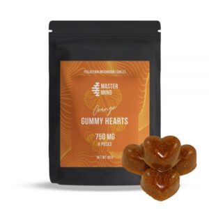 Master Mind – Orange Gummy Hearts – (750mg each)